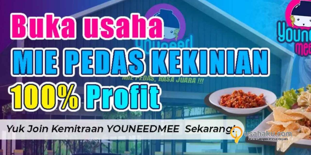 Modal franchise YOUNEEDMEE sejenis Mie Gacoan murah