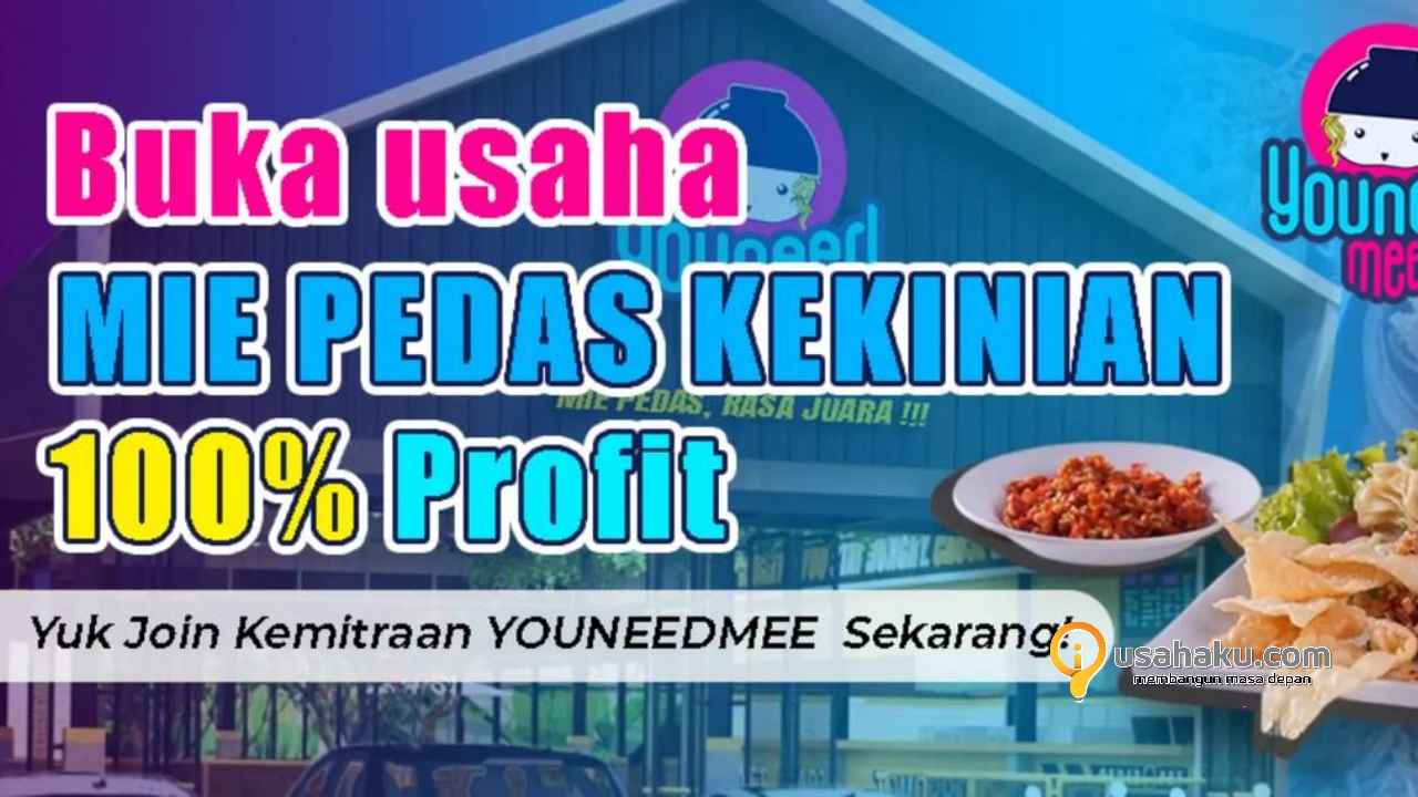 Modal franchise YOUNEEDMEE sejenis Mie Gacoan murah